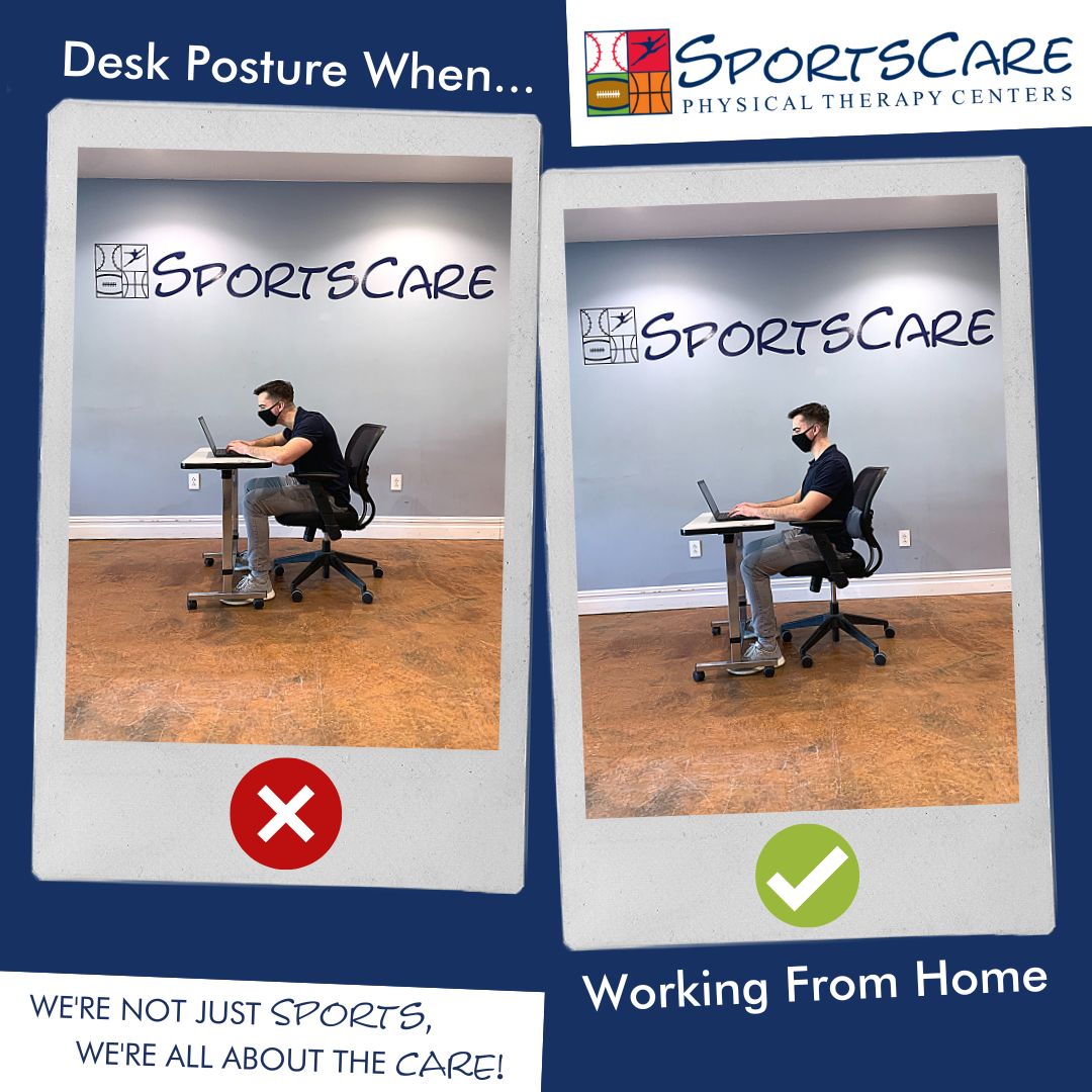 Work From Home Good and Bad Desk Posture